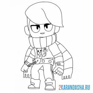 Раскраска эдгар обычный скин