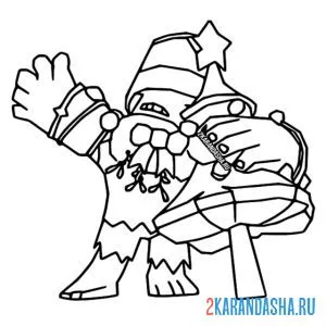 Раскраска фрэнк новогодний