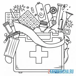 Раскраска как не заболеть