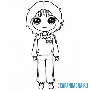 Раскраска кан сэ бёк, игрок номер 067