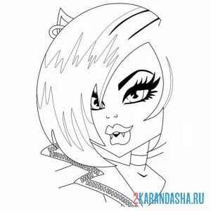 Раскраска монстр хай клодин вульф дерзкая