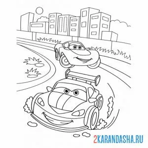 Раскраска крутые тачки