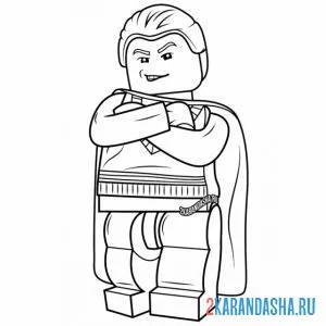 Раскраска лего рон уизли из гарри поттер