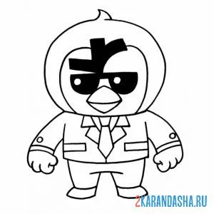 Раскраска мистер пи агент
