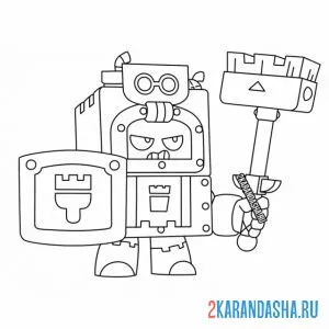 Раскраска новый боец эш (ash)
