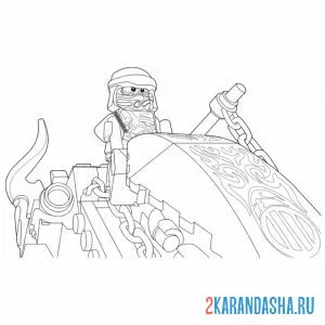 Раскраска погоня ниндзя