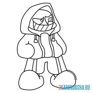 Раскраска санс фрайдей найт фанкин