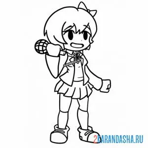 Раскраска sayori