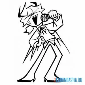 Раскраска селевер фнф