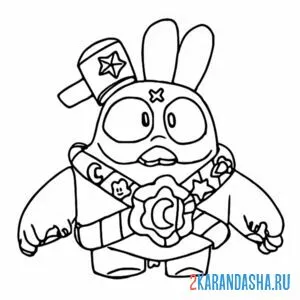 Раскраска скуик лунный заяц