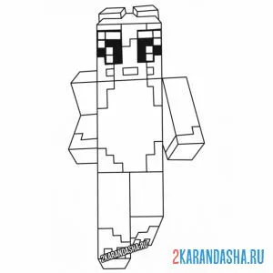Раскраска stampylongnose стэмпи