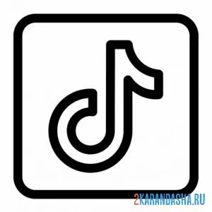 Раскраска тик ток иконка