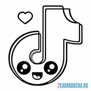 Раскраска тик ток кавай