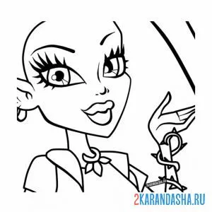 Раскраска венера макфлайтрап крупный план монстр хай
