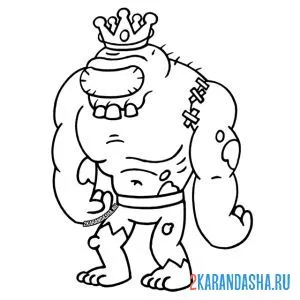 Раскраска зомби из амонг ас