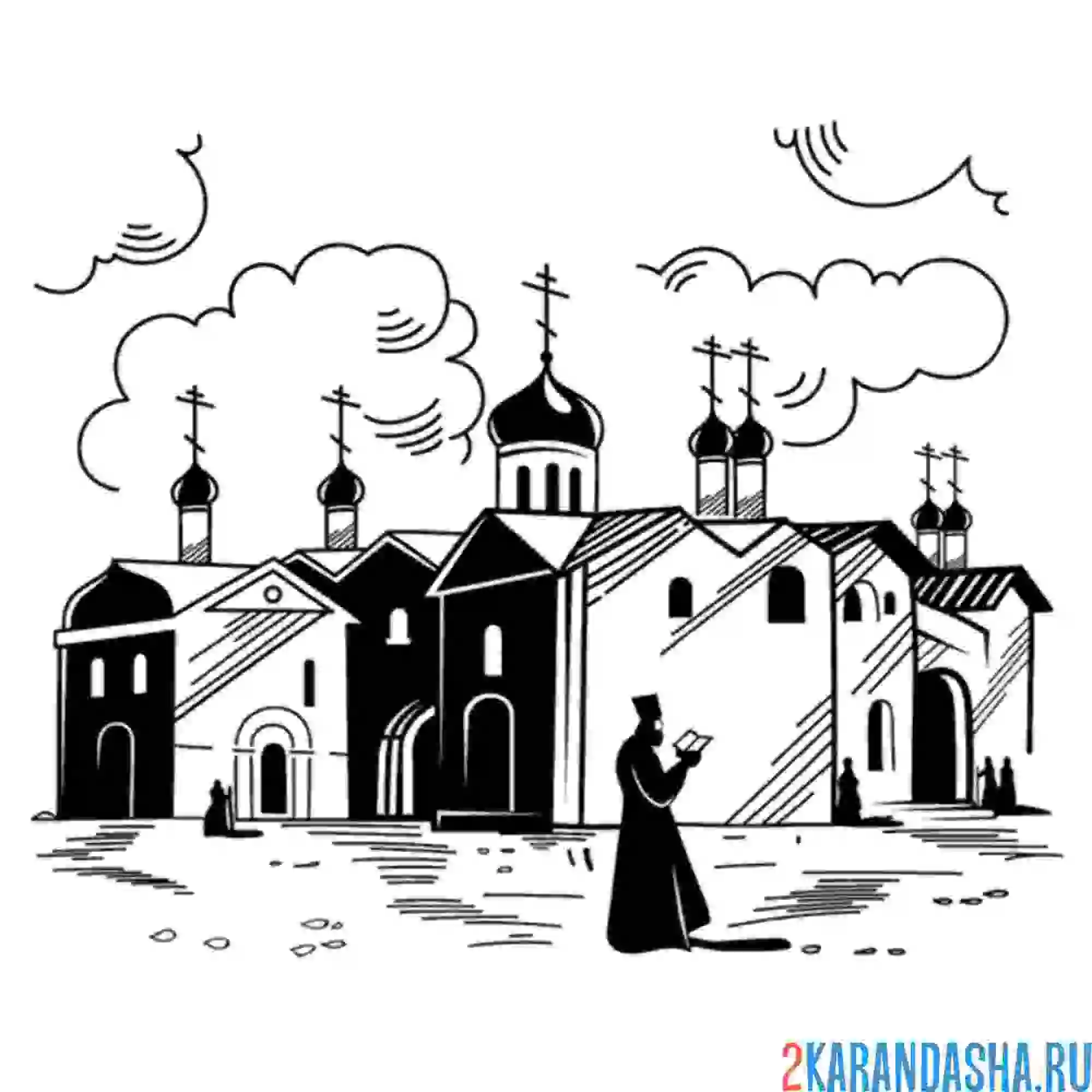 Раскраска патриарх руси