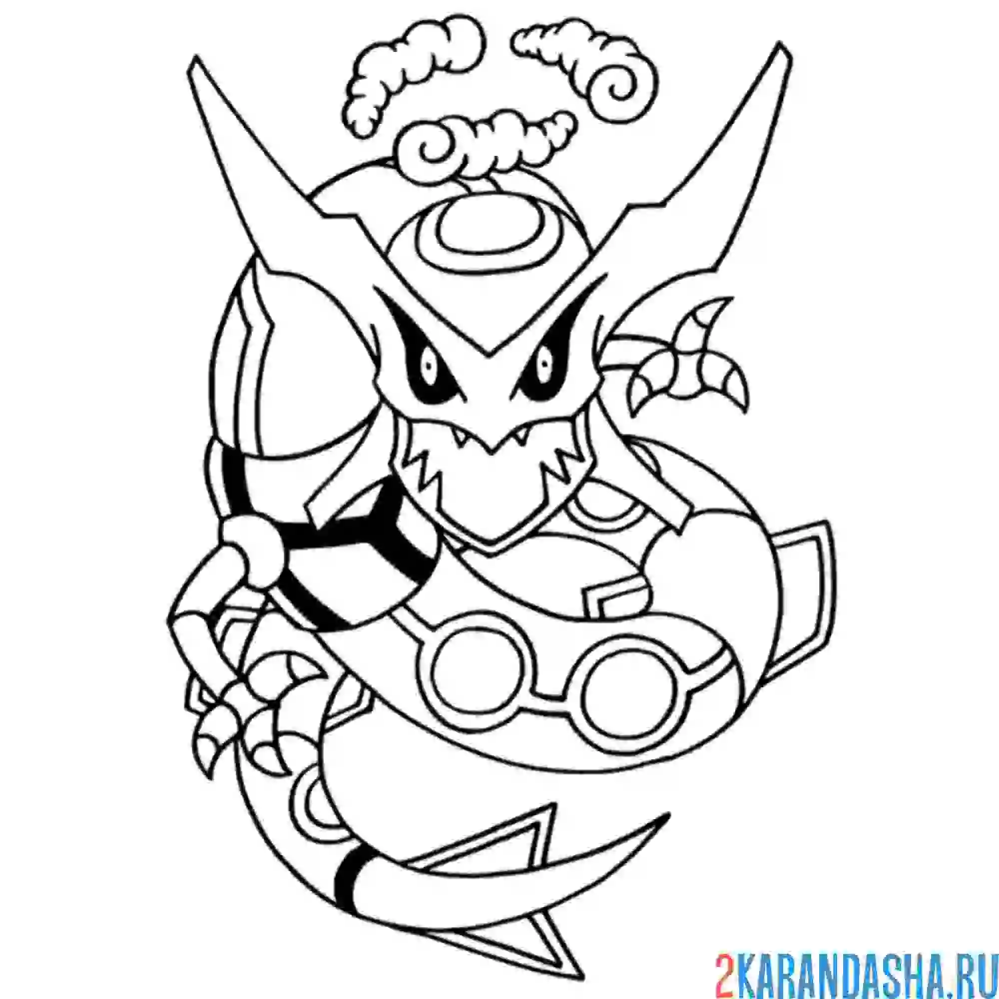 Раскраска rayquaza vmax покемоны